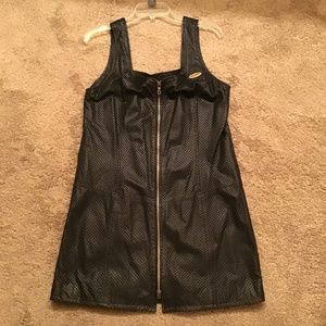 Harley Davidson Genuine Leather Dress - Size 14 - Excellent Vintage